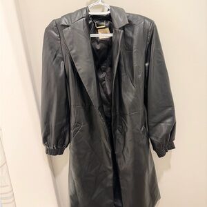 Elie Tahari Vegan Black Leather Women’s Jacket